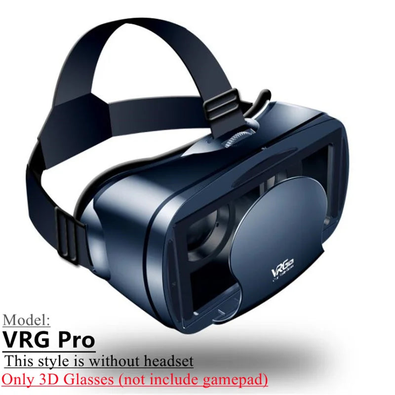 Gafas de realidad virtual (VR) con efecto de pantalla gigante IMAX, HD y 3D; visor tipo Google Cardboard compatible con teléfonos de 5 a 7 pulgadas y mandos de juego.