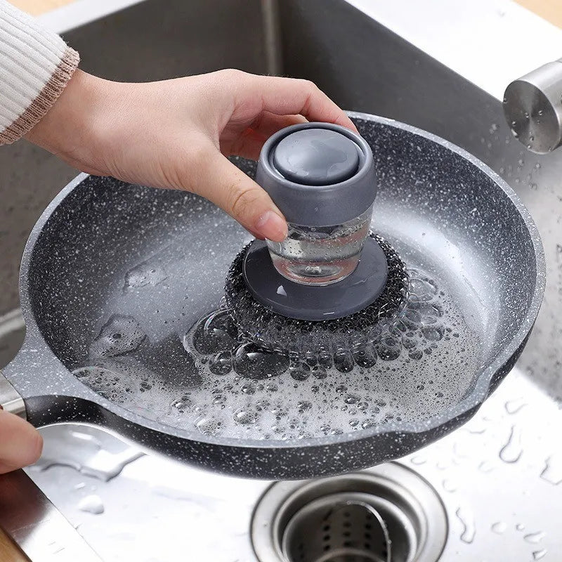 Cepillo Lavaplatos con Dispensador de Jabón ProClean
