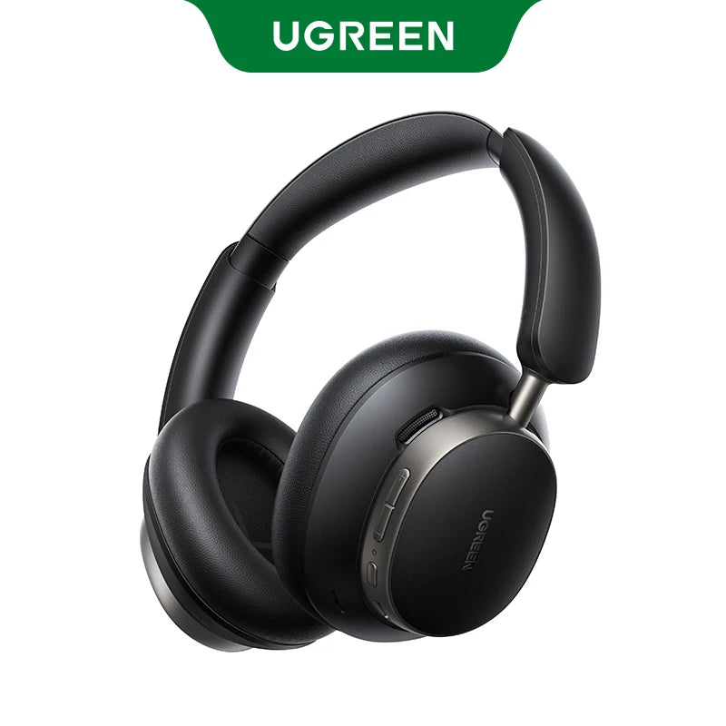 Auriculares inalámbricos UGREEN Studio Pro con cancelación activa de ruido (ANC) de 48 dB, Bluetooth, diseño circumaural (over-ear), audio de alta resolución (Hi-Res), códec LDAC y 120 horas de autonomía.