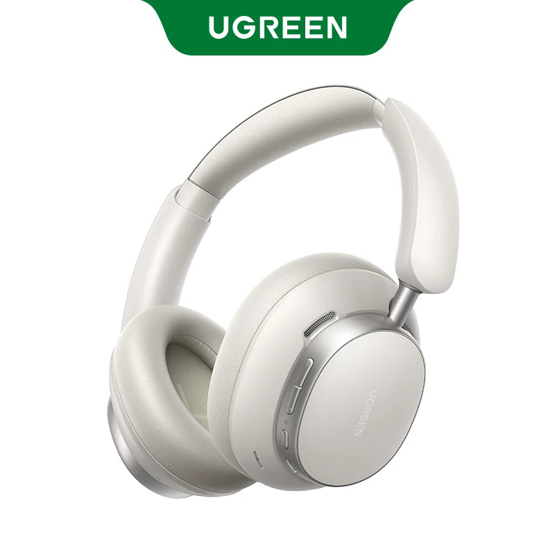 Auriculares inalámbricos UGREEN Studio Pro con cancelación activa de ruido (ANC) de 48 dB, Bluetooth, diseño circumaural (over-ear), audio de alta resolución (Hi-Res), códec LDAC y 120 horas de autonomía.